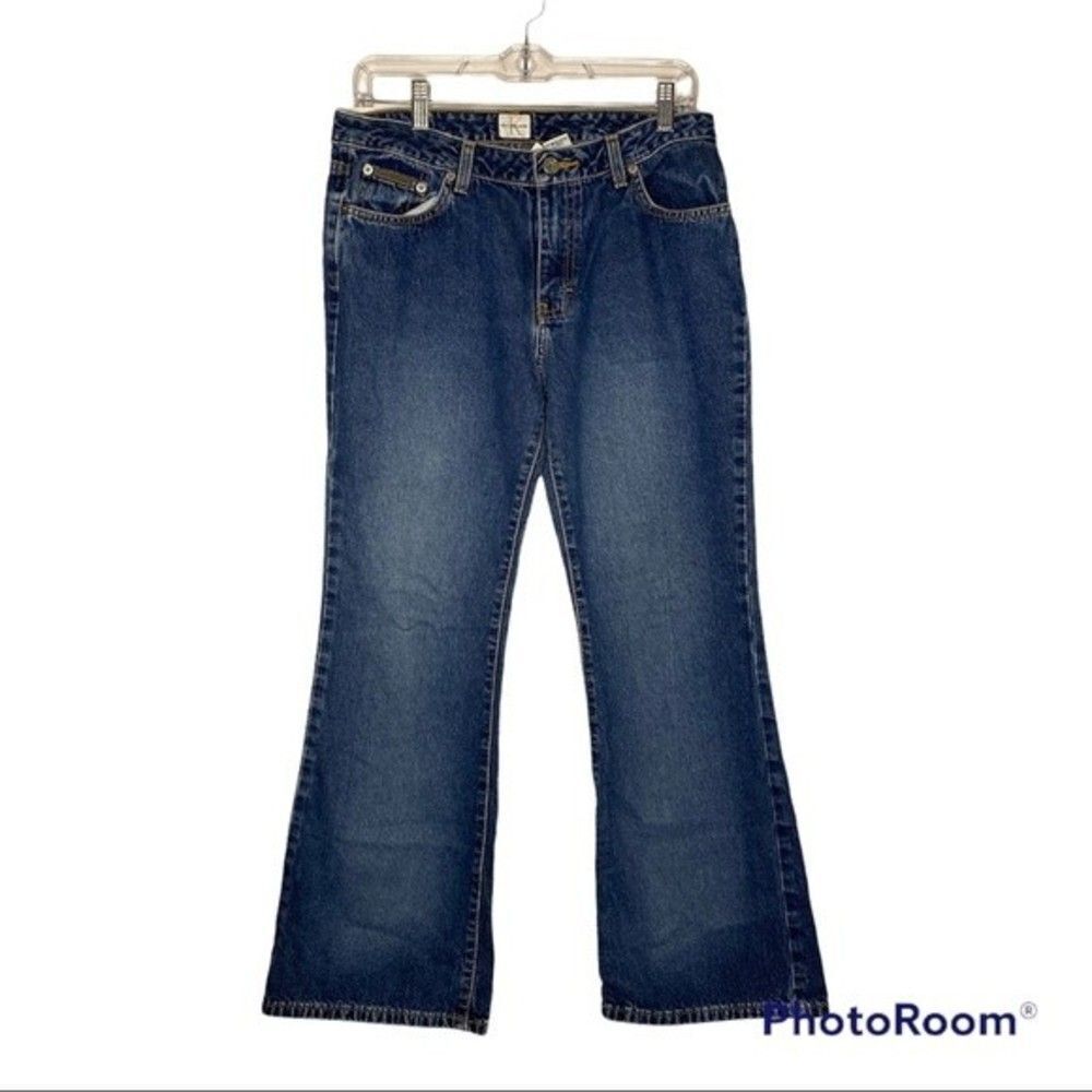 Calvin Klein Jeans Women’s 9 Blue Denim Flare Y2K Vintage 90s/00s 100% Cotton